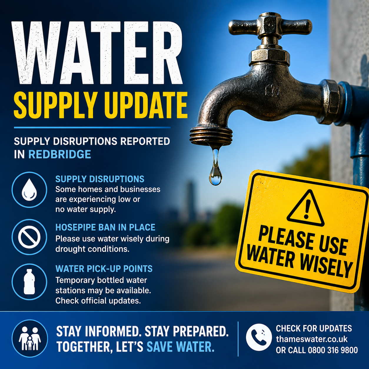 Redbridge Water Supply Disruption: What Homes and Businesses Need to Know